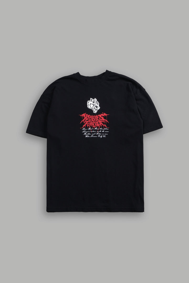 Jack Hammer "Premium" Oversized Tee in Black