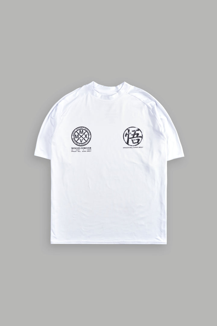 Go "Dry Wolf" S/S Raglan Tee in White