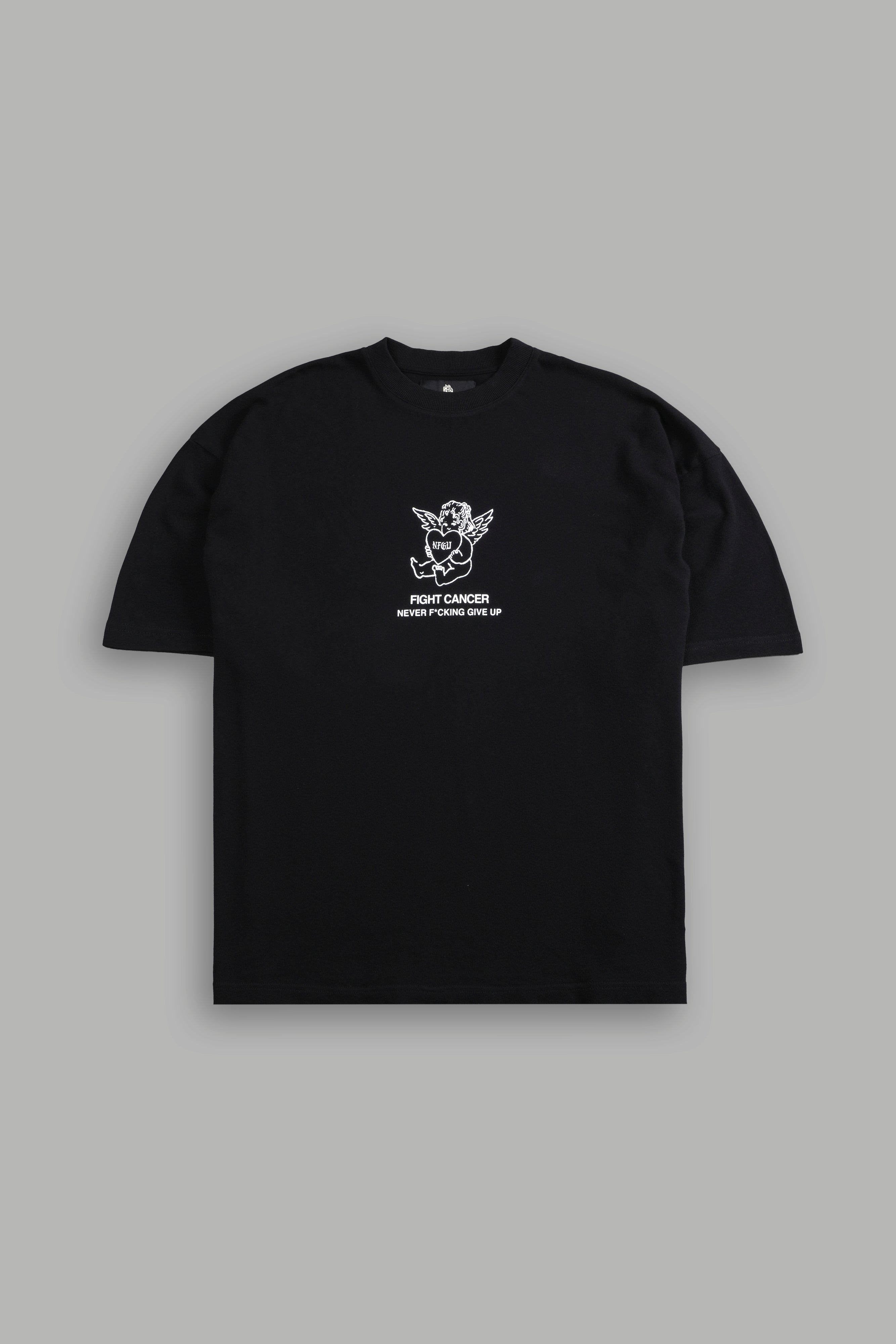 Never F*cking Give Up "Premium" Oversized Tee in Black
