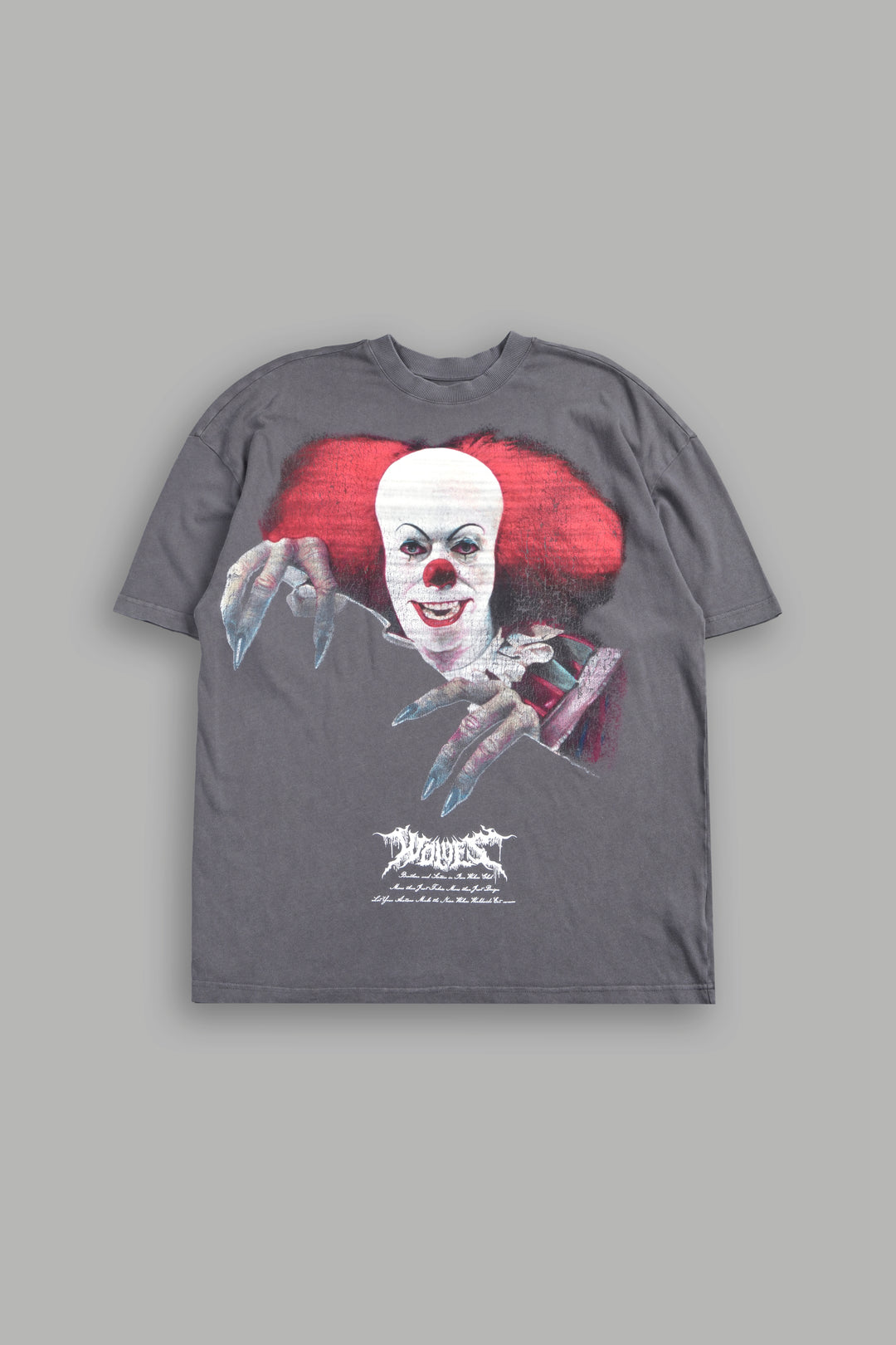 Pennywise Premium Oversized Tee In Slate Gray