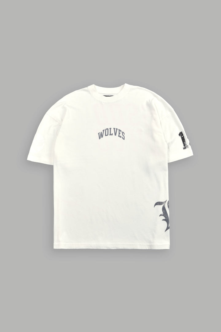 La Ca Frvr Premium Oversized Tee in Cream