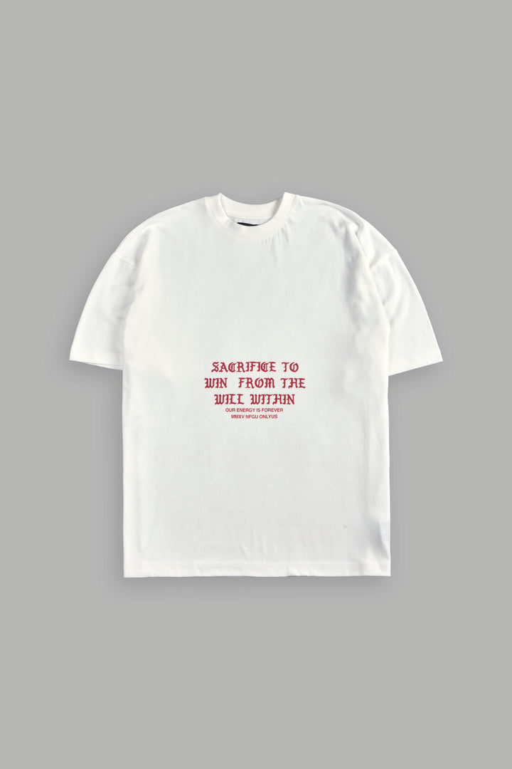 The Will Within "Premium" Oversized Tee in Cream