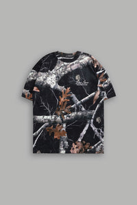 Respect The Wolves "Premium" Oversized Tee in Darc Woodland Camo
