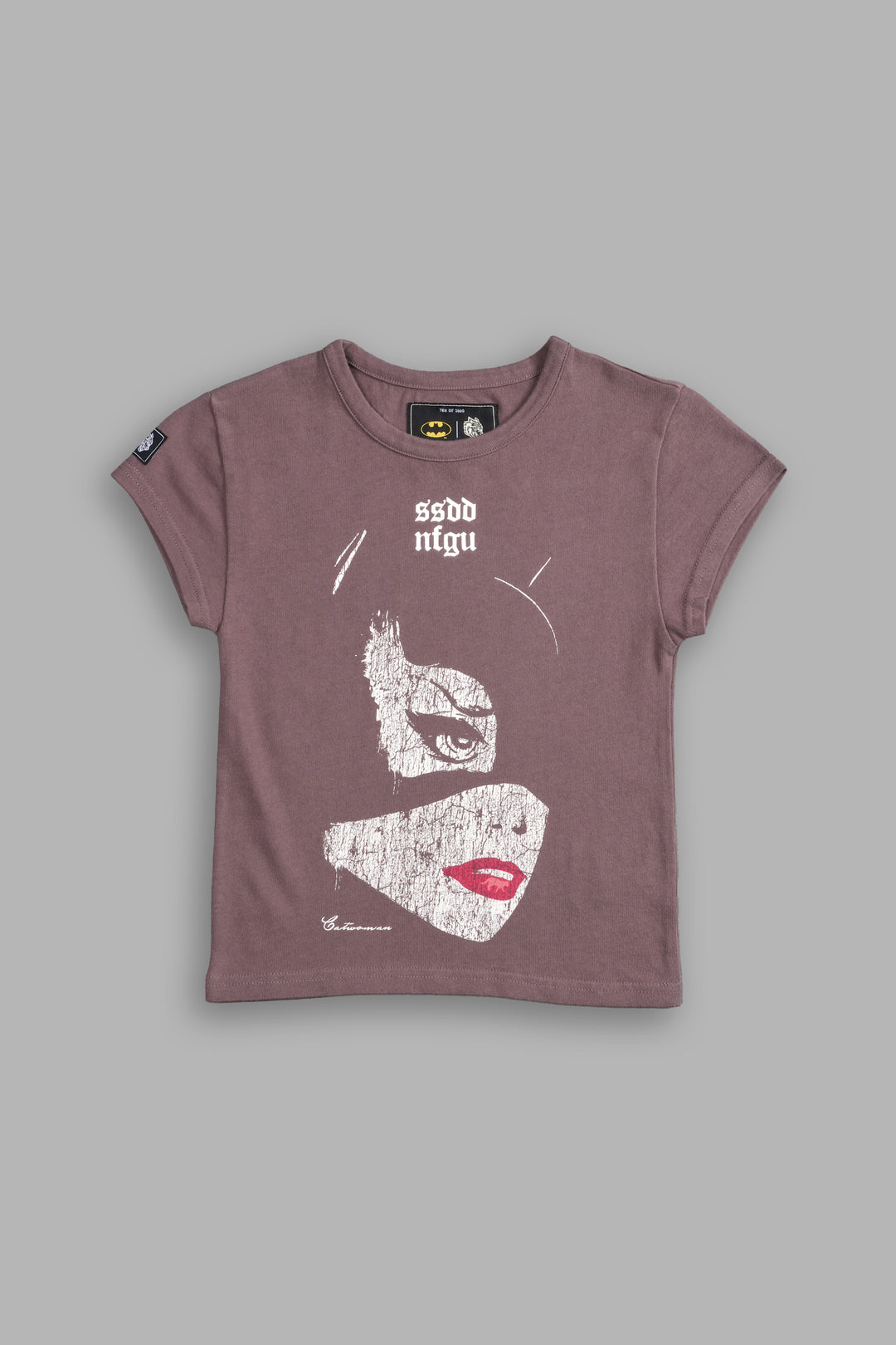 I Tried To Save You "Baby" Tee in Shadow Mauve