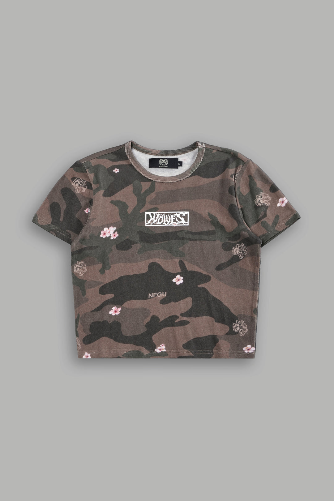 Midnight Wolves "Timeless" Tee in Vintage Blossom Woodland Camo