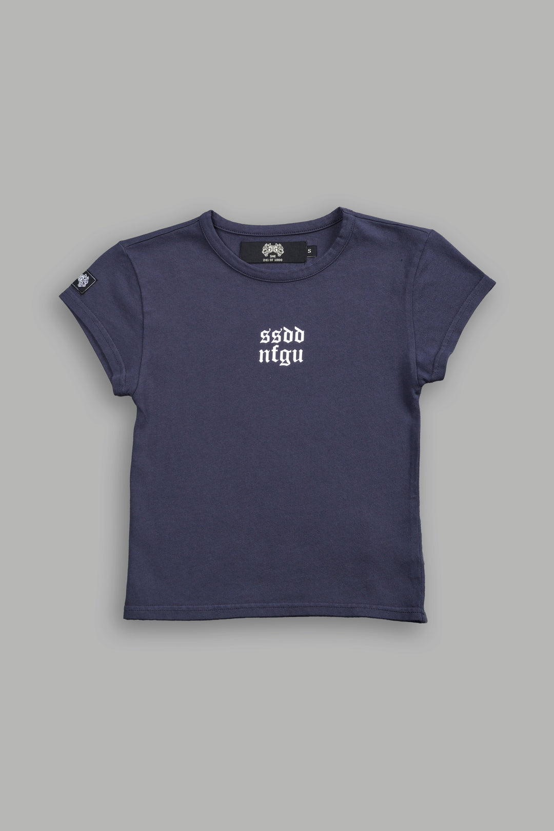 Wolf Label SSDDNFGU "Baby" Tee in Midnight Blue