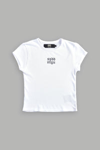 SSDDNFGU Wolf "Baby" Tee in White