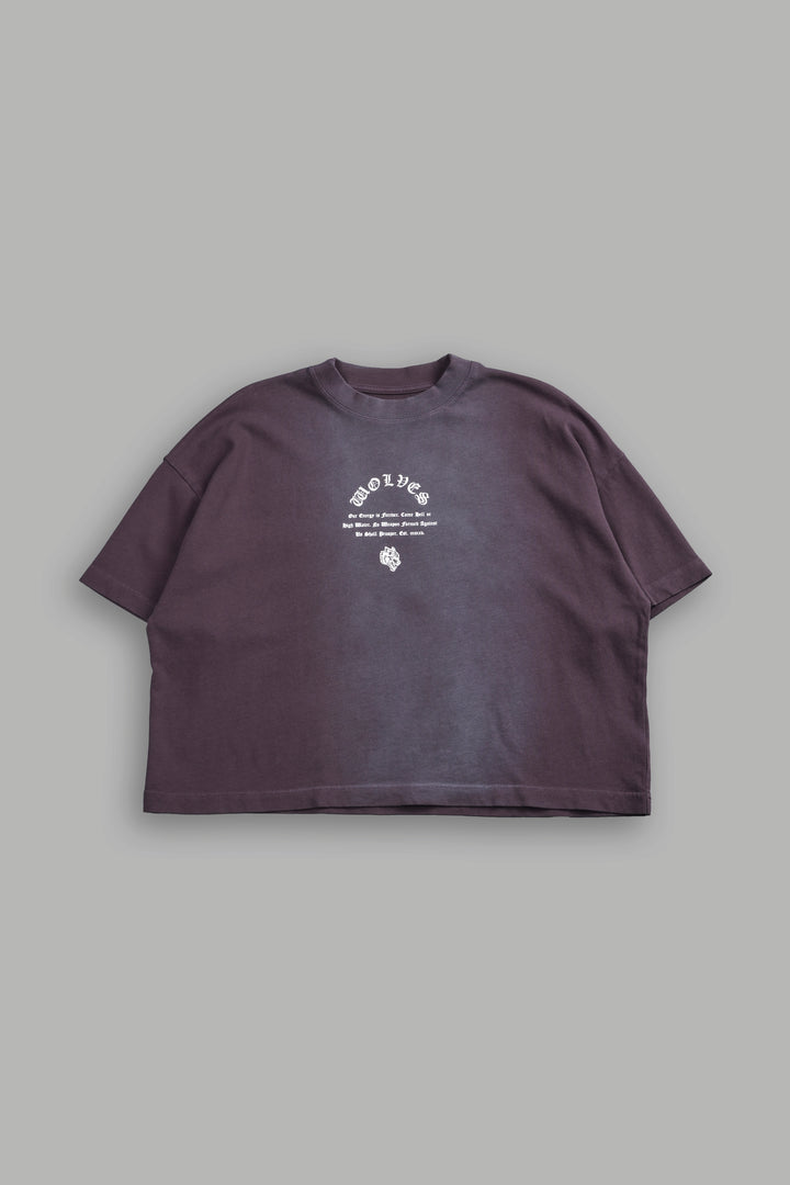 Her Darcness Ultrawide "Premium" (Cropped) Tee in Purple Night Tonal Sun Fade