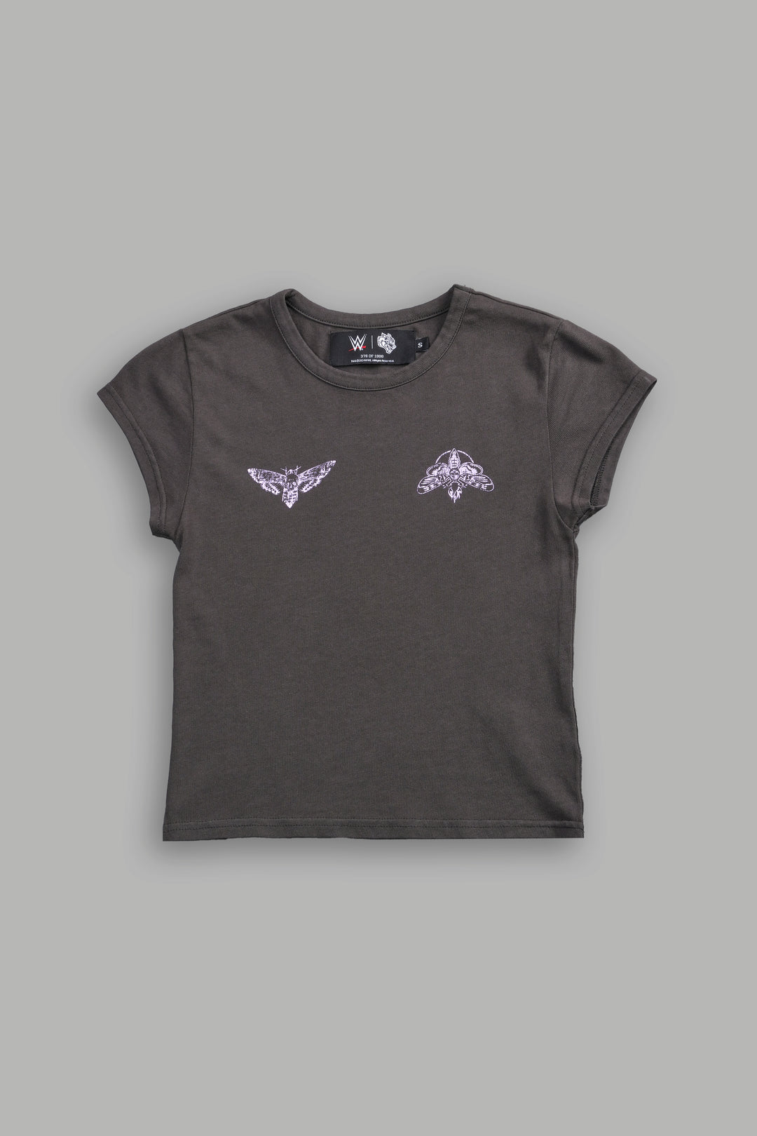 Moth Forever Baby Tee in Wolf Gray