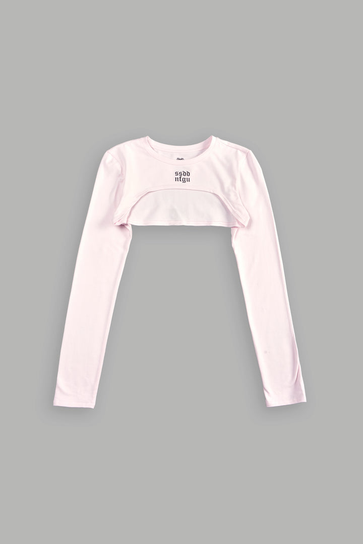 Ssddnfgu Wolf Elise Eden Pullover Shrug in Blush Pink