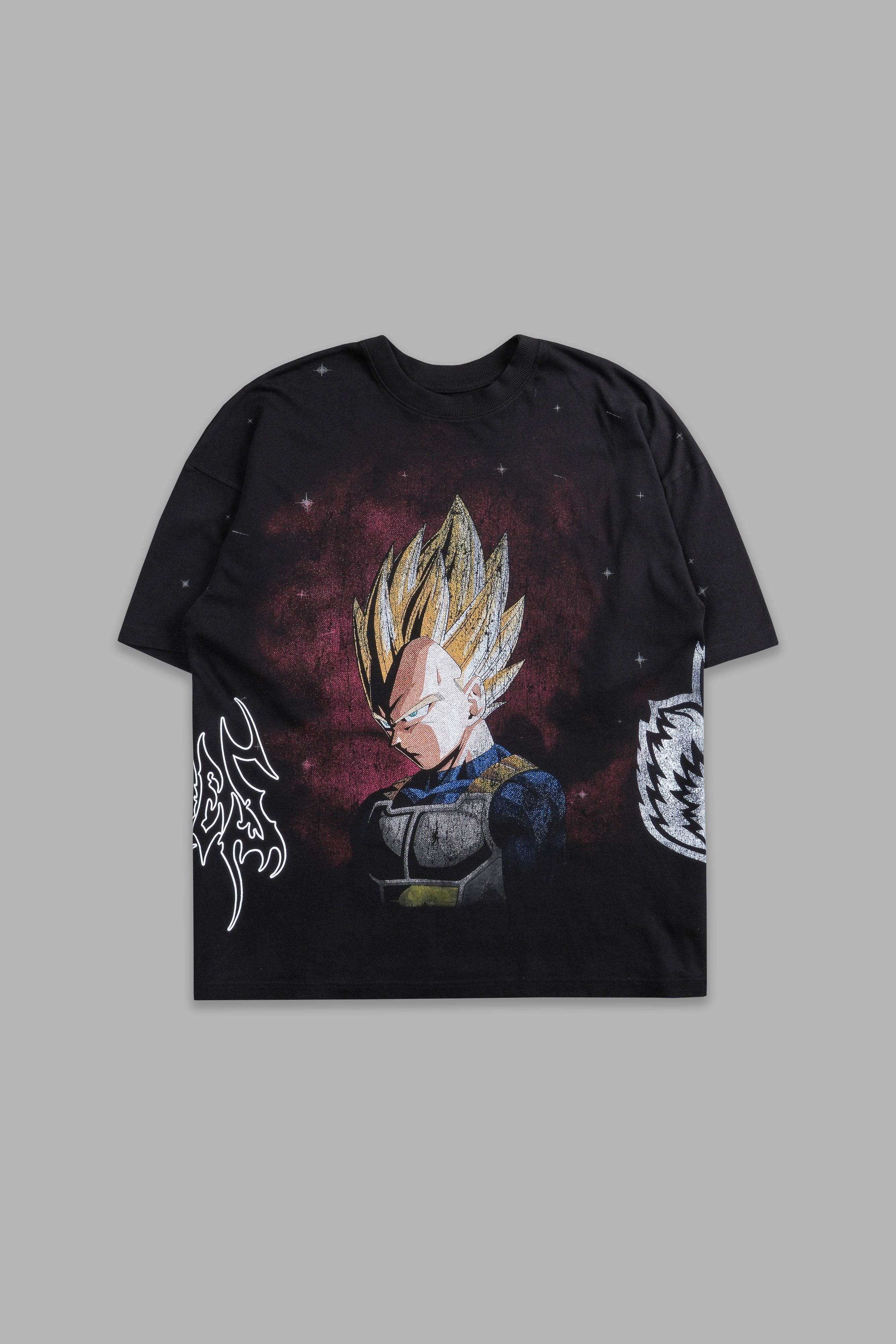 Vegeta Energy "Premium" Oversized Tee in Black