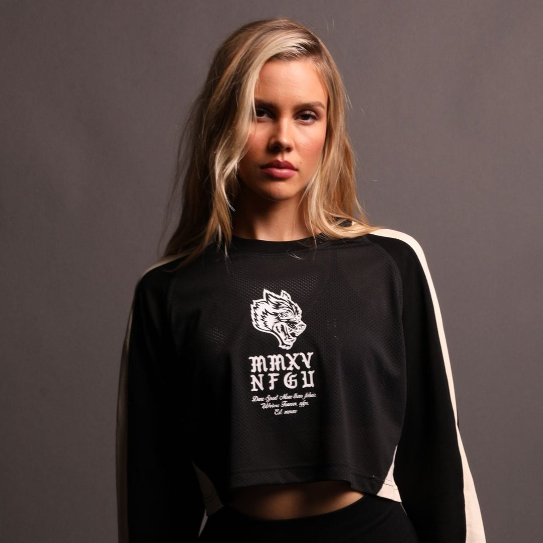 She Mori MMXV (Cropped) Racing Jersey in Black/Cream