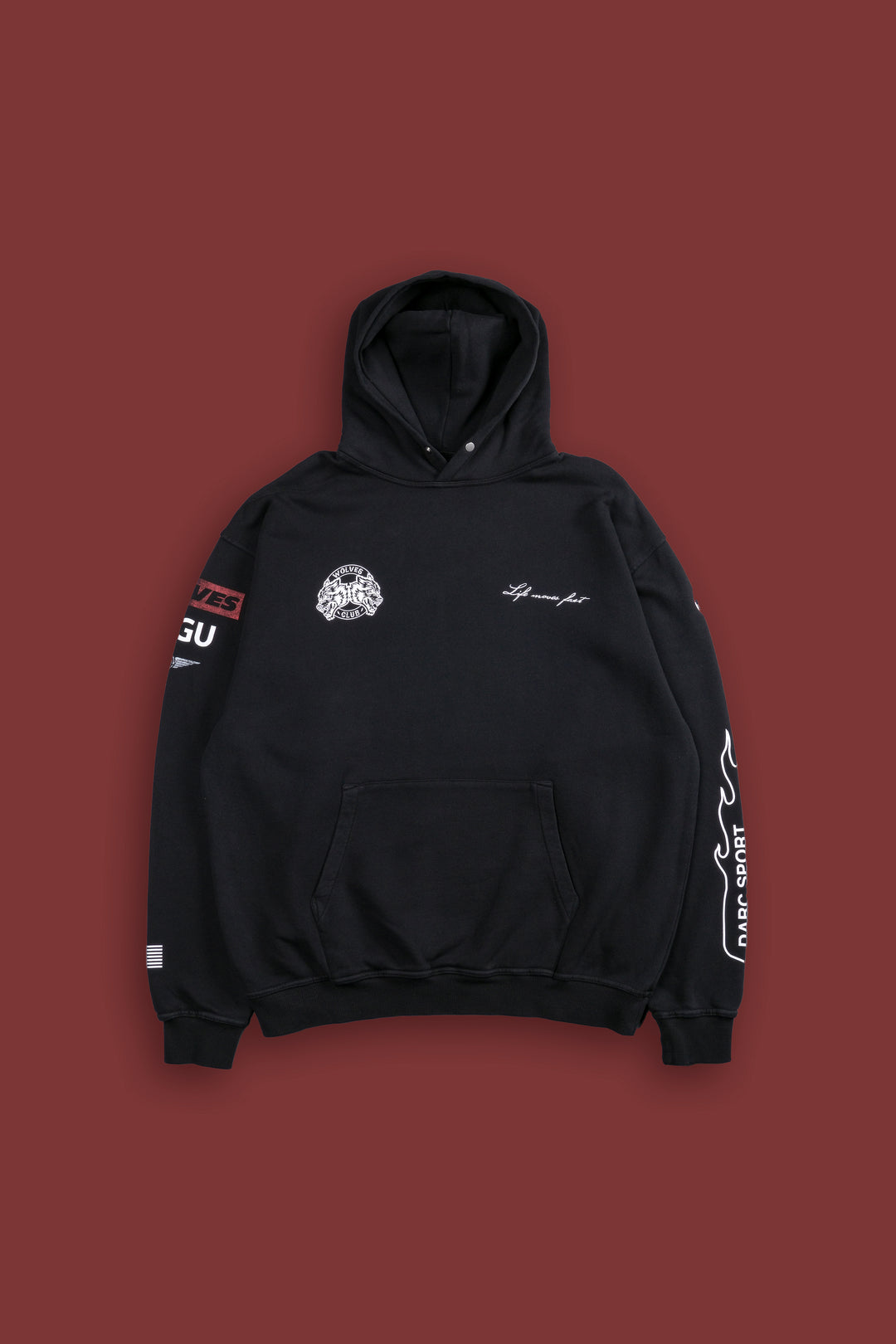 Redline "Vintage Pierce" Hoodie in Black