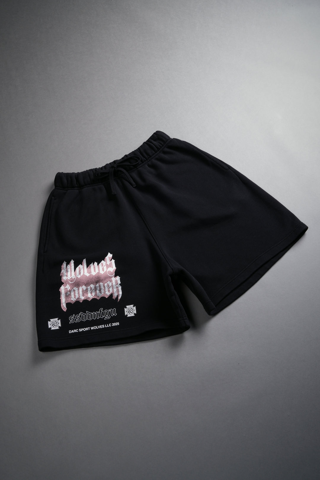 You'll Know Oversized Post Lounge Sweat Shorts in Black