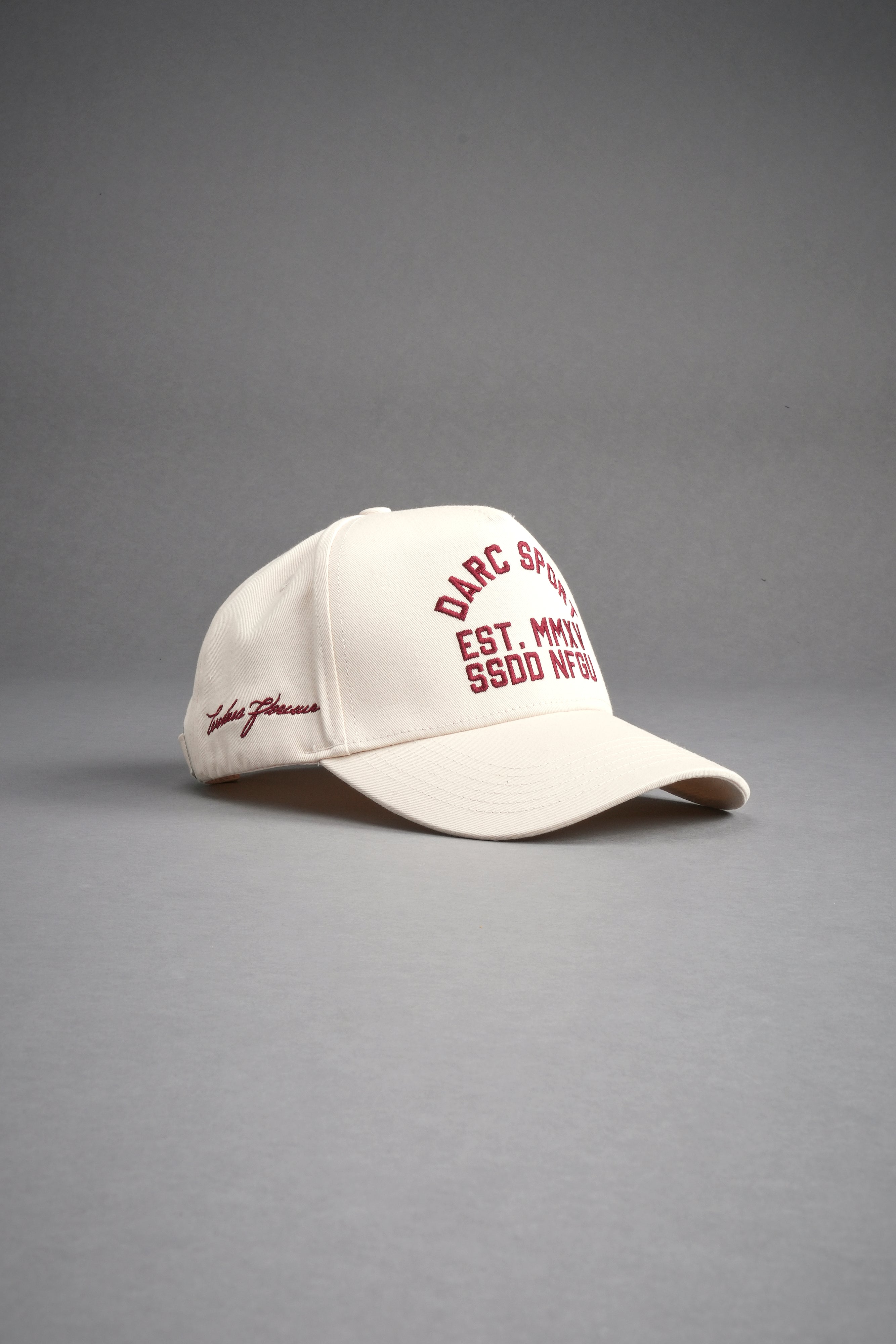 Darc Sport Wolves 5 Panel Hat in Cream