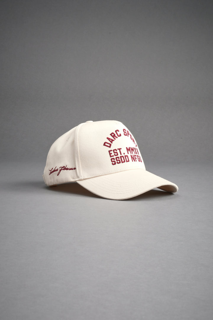 Darc Sport Wolves 5 Panel Hat in Cream