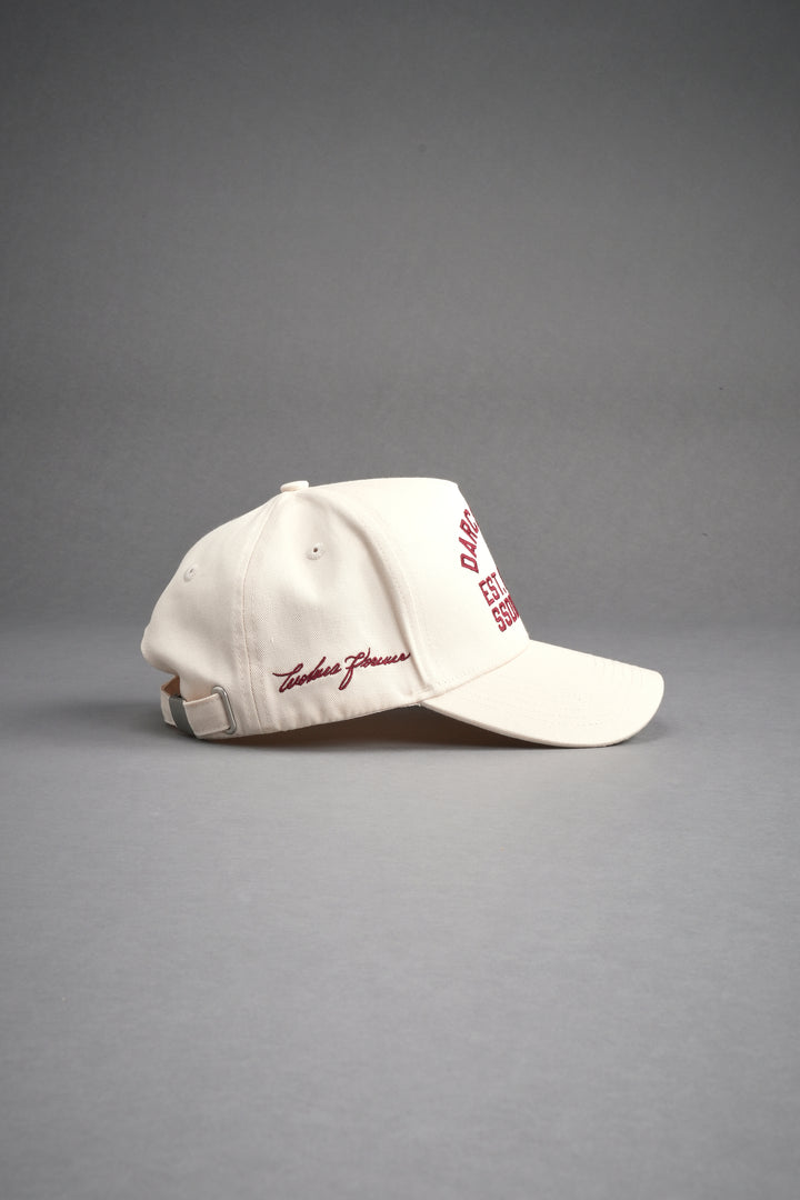 Darc Sport Wolves 5 Panel Hat in Cream