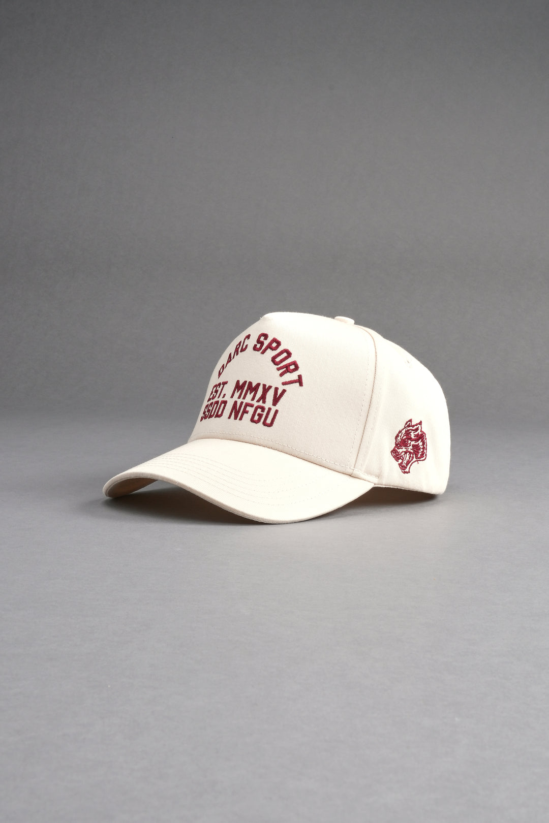 Darc Sport Wolves 5 Panel Hat in Cream