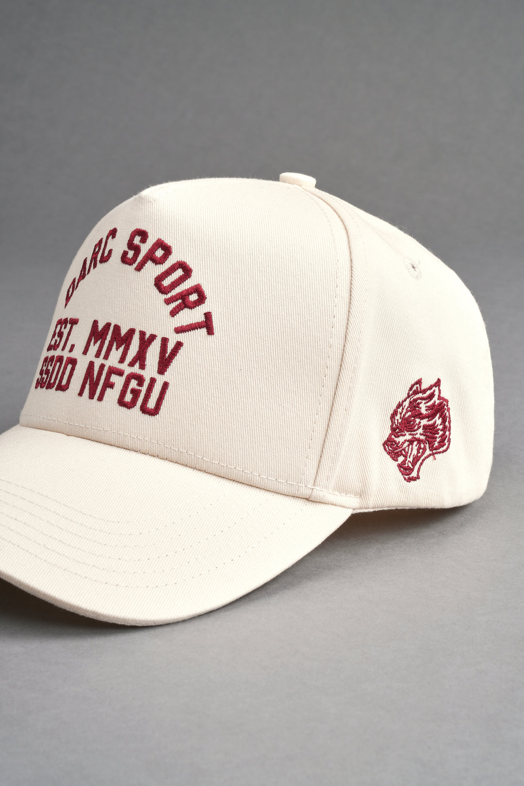 Darc Sport Wolves 5 Panel Hat in Cream