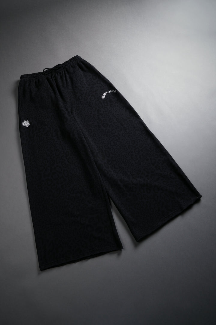 Always Oversized Omen Sweat Pants in Charcoal Leopard