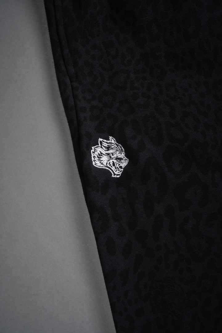 Always Oversized Omen Sweat Pants in Charcoal Leopard