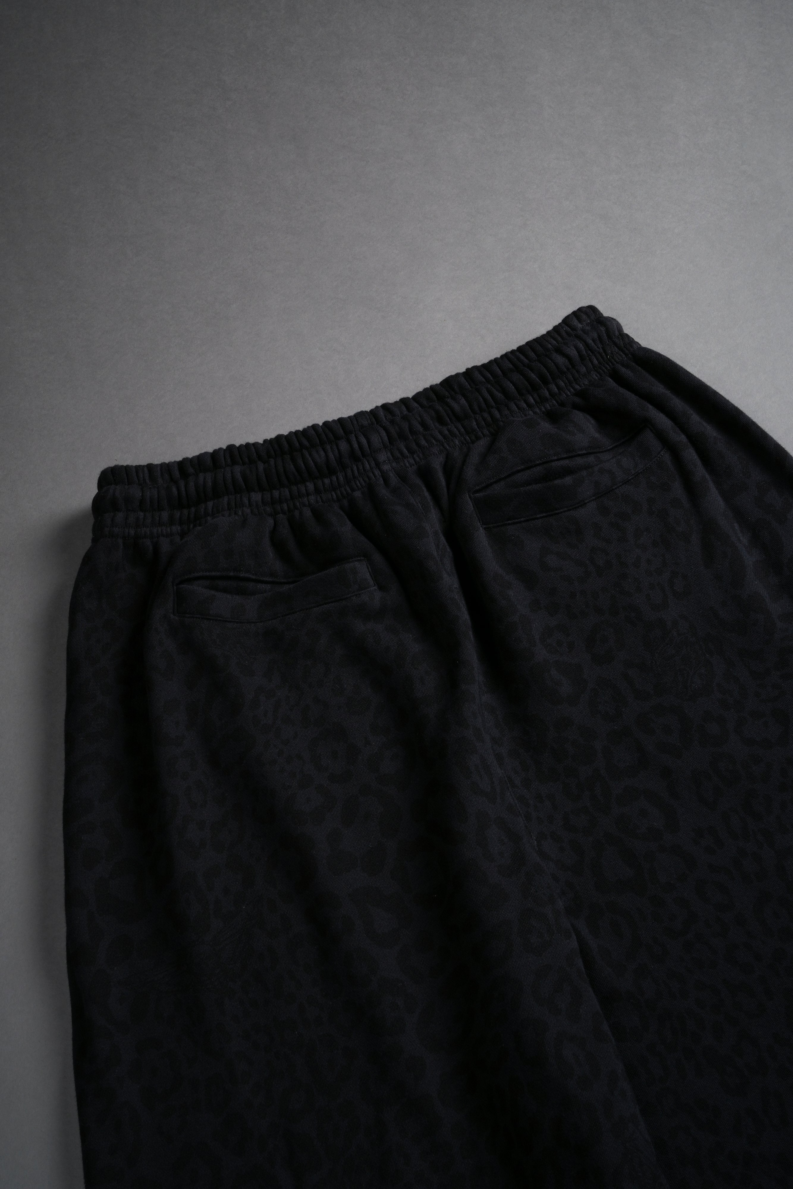Always Oversized Omen Sweat Pants in Charcoal Leopard