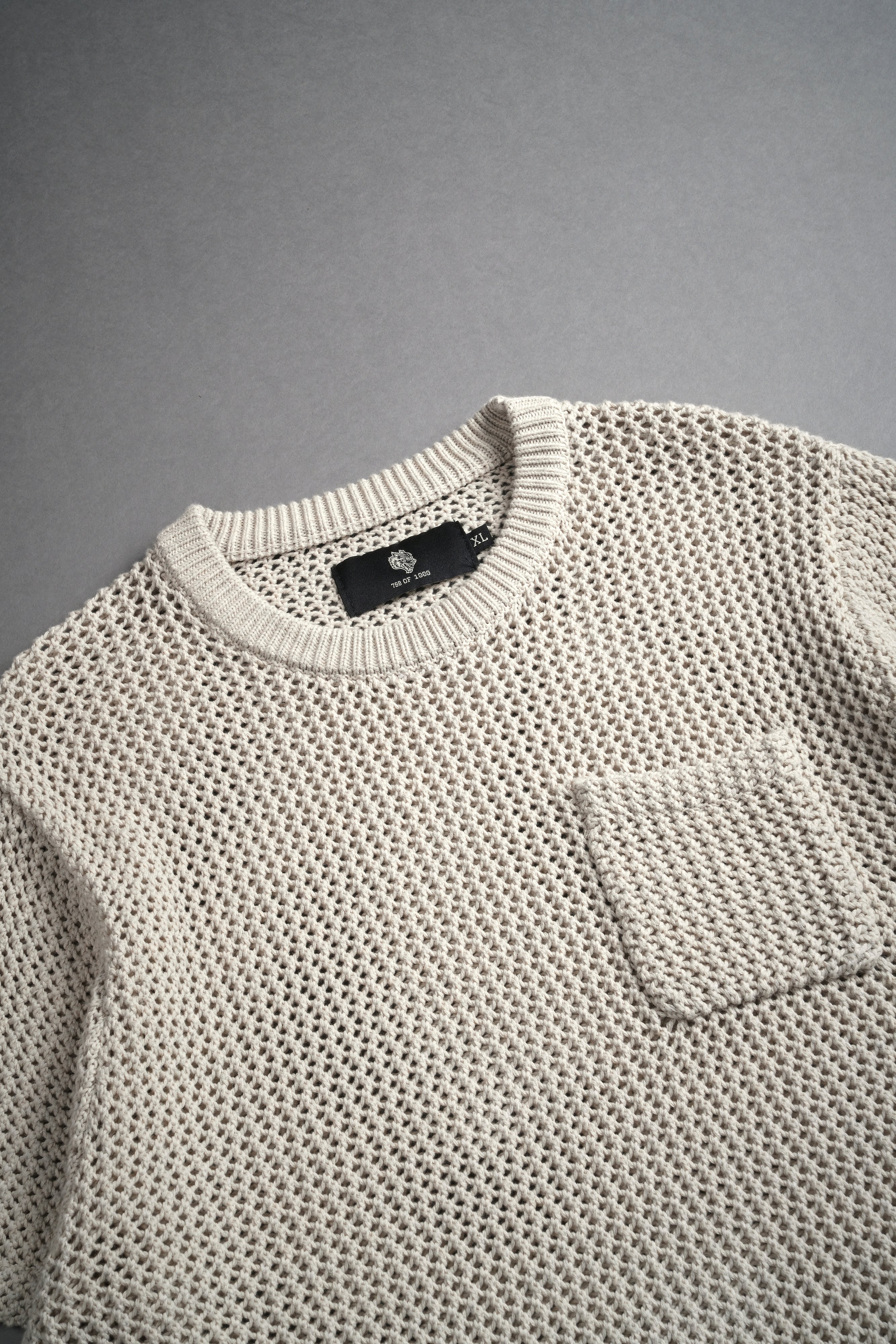 Wolves Only Us Satva Knit S/S V2 Shirt in Marled Cream