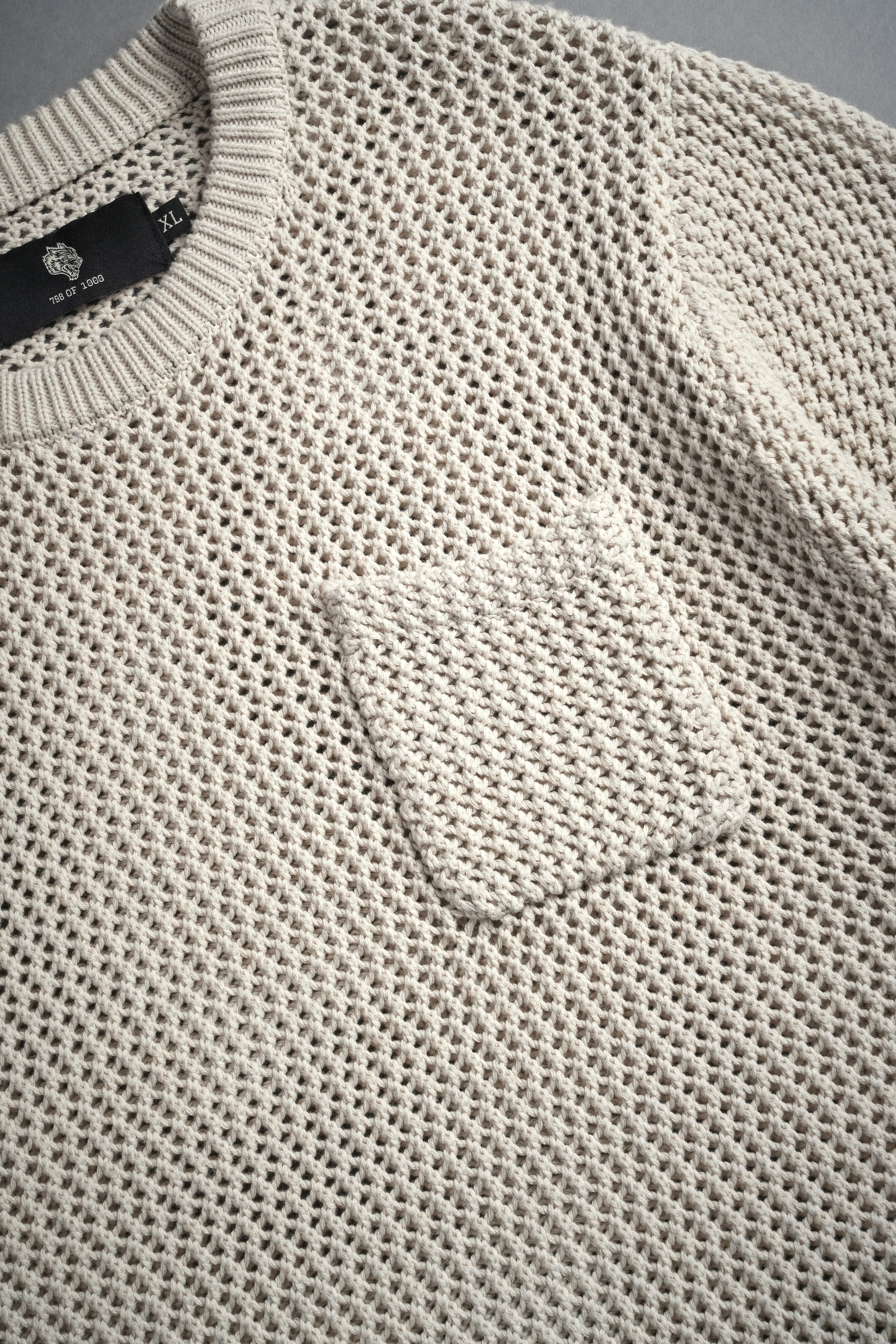 Wolves Only Us Satva Knit S/S V2 Shirt in Marled Cream