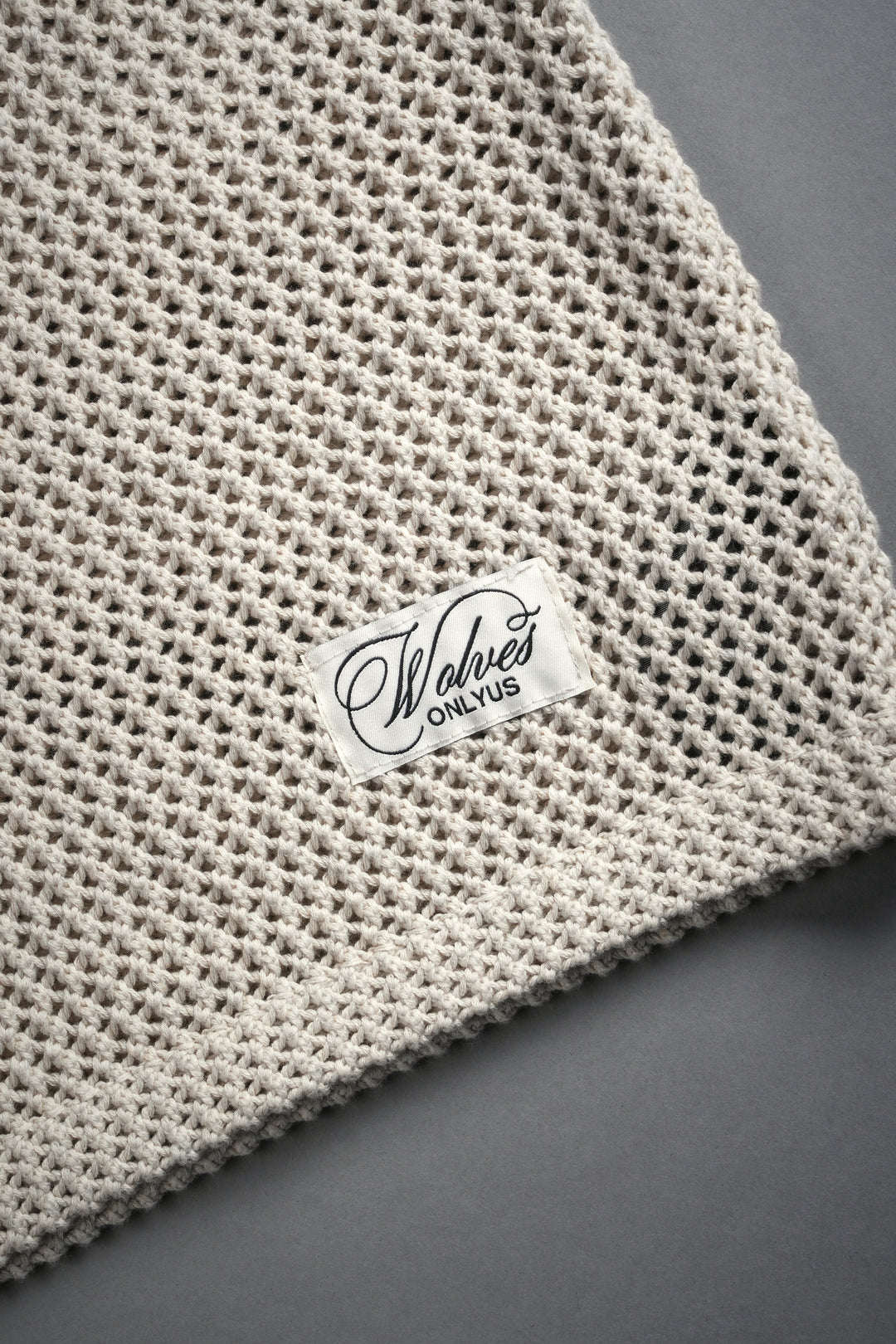 Wolves Only Us Satva Knit S/S V2 Shirt in Marled Cream