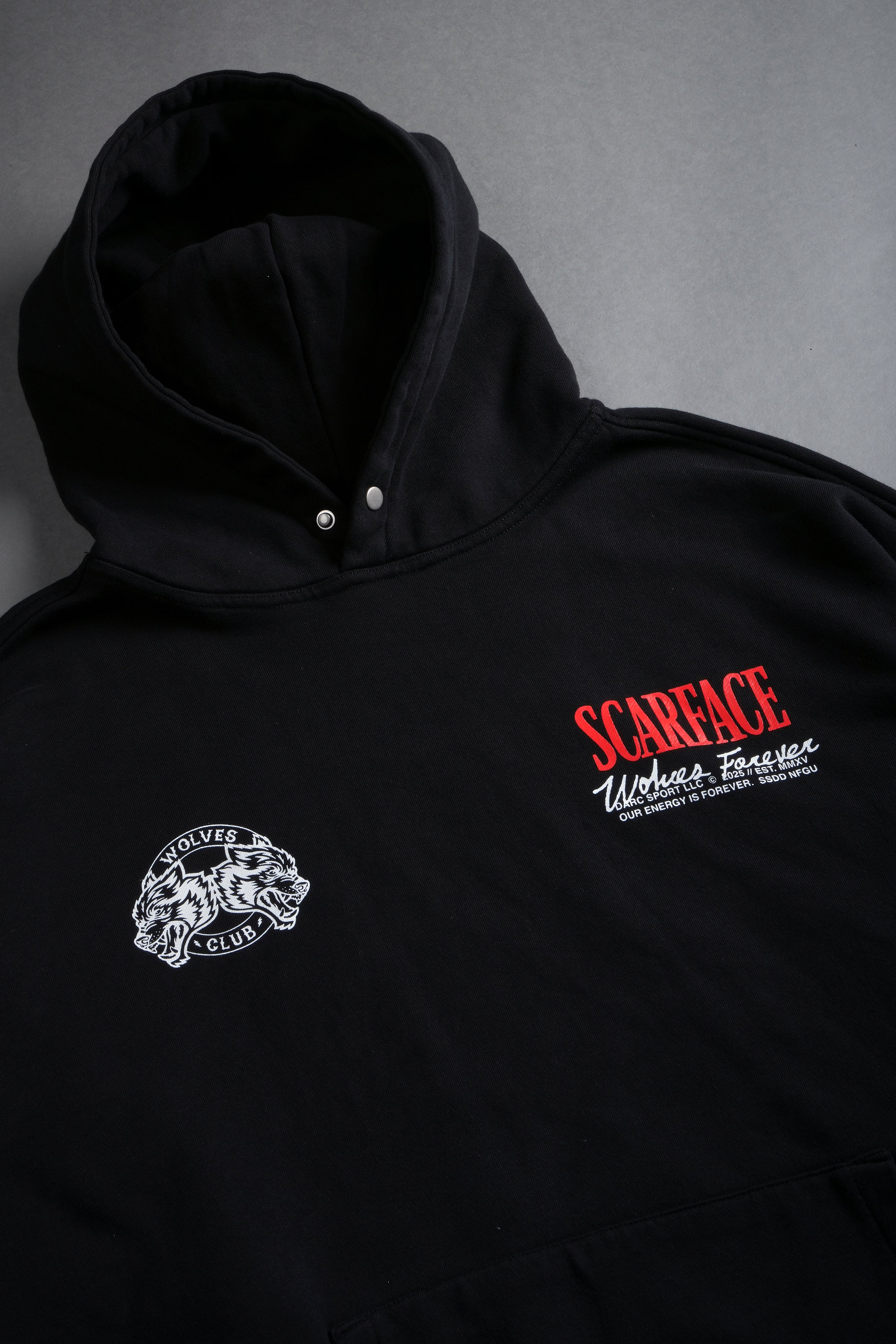 Say Hello "Pierce" Hoodie in Black