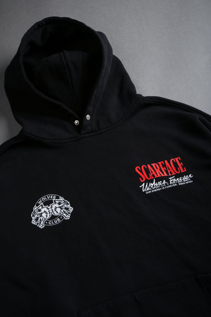 Say Hello "Pierce" Hoodie in Black