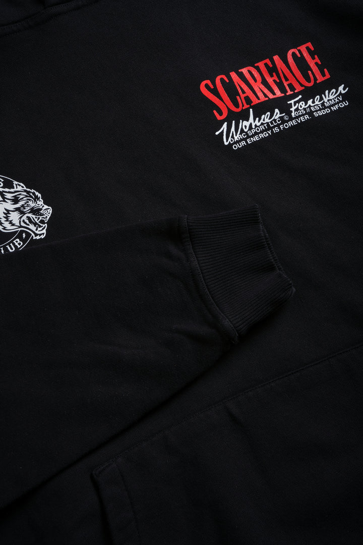 Say Hello "Pierce" Hoodie in Black