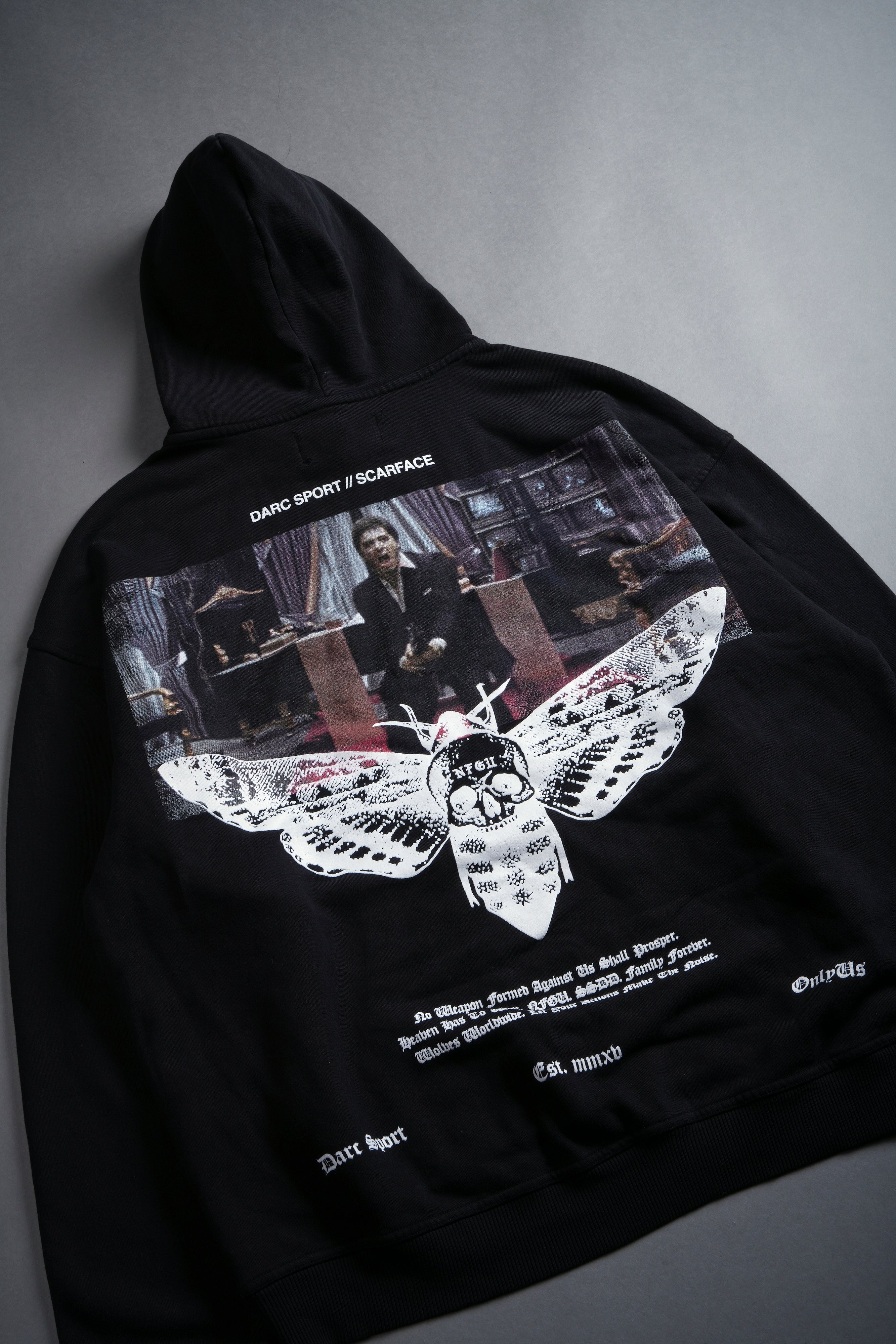Say Hello "Pierce" Hoodie in Black