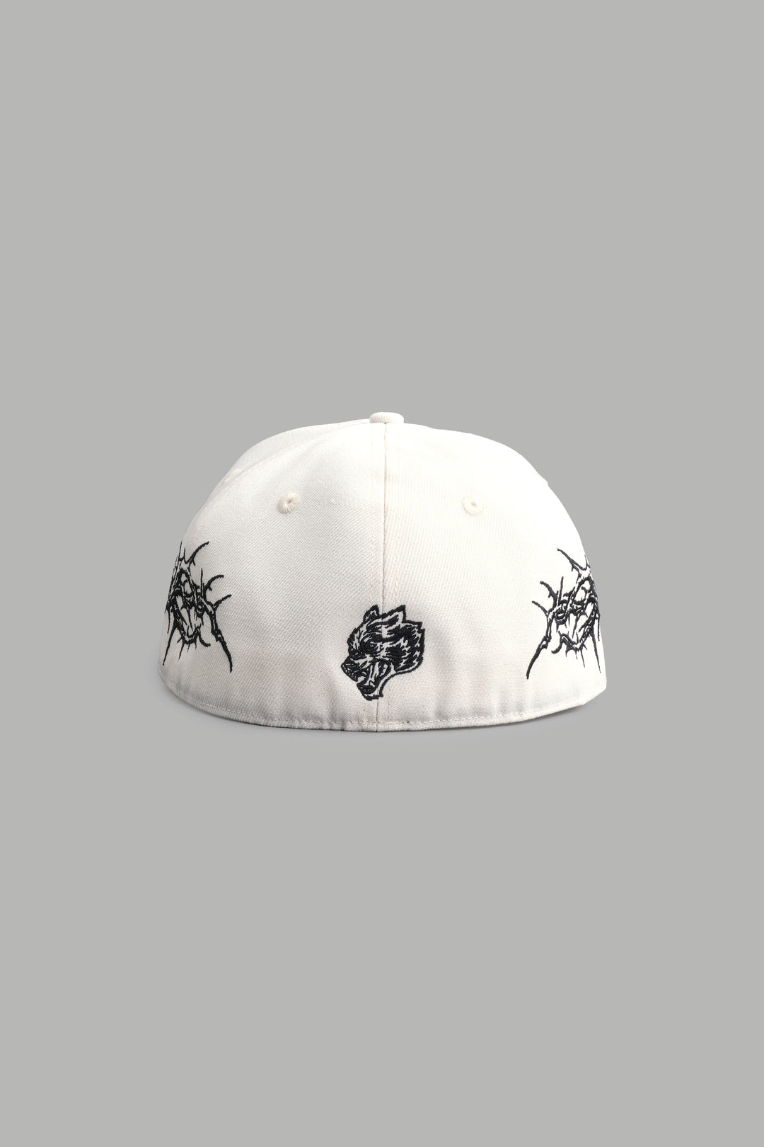 Thorns Fitted Cap in Cream/Oxblood