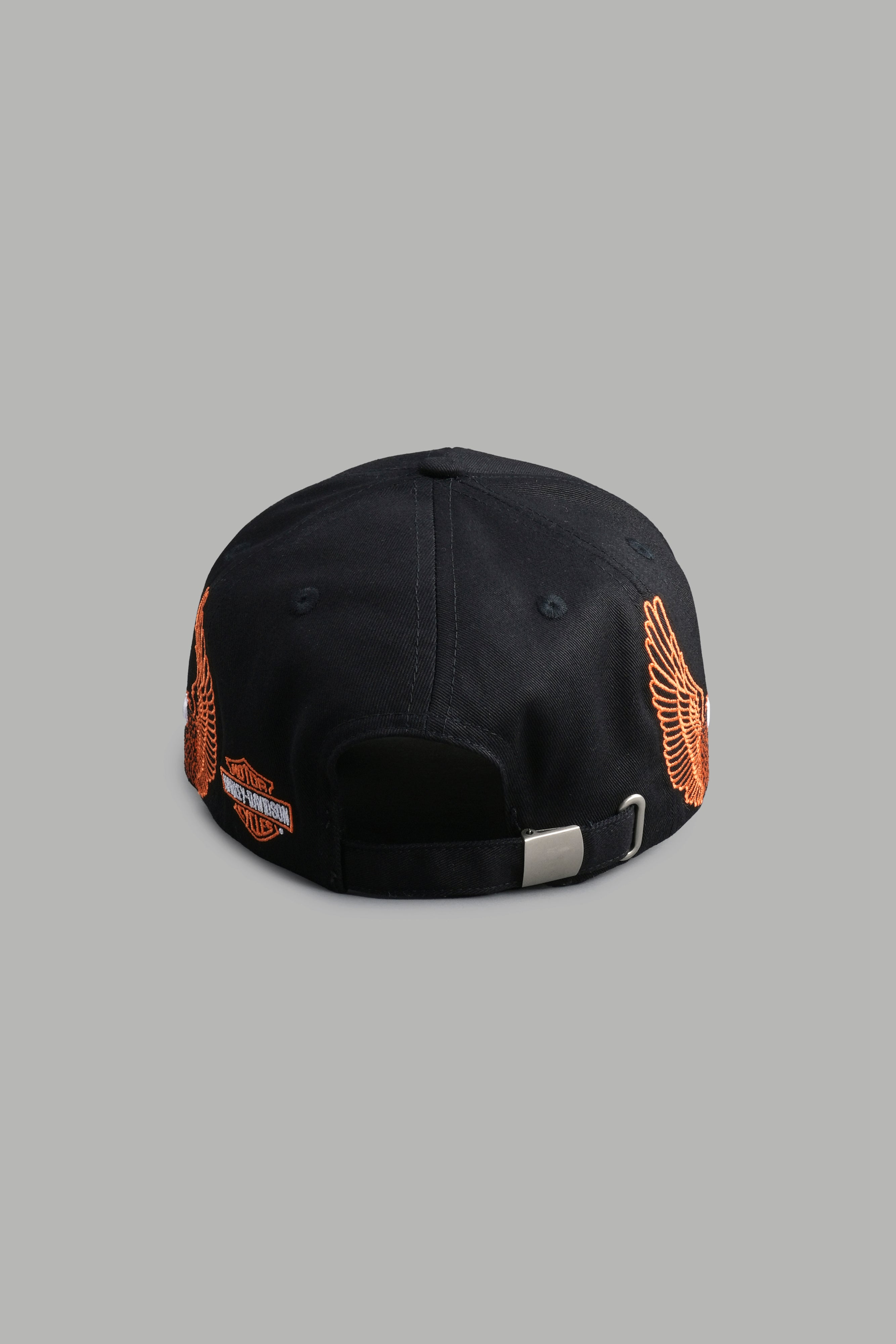 Weighted Wings 5 Panel Hat in Black