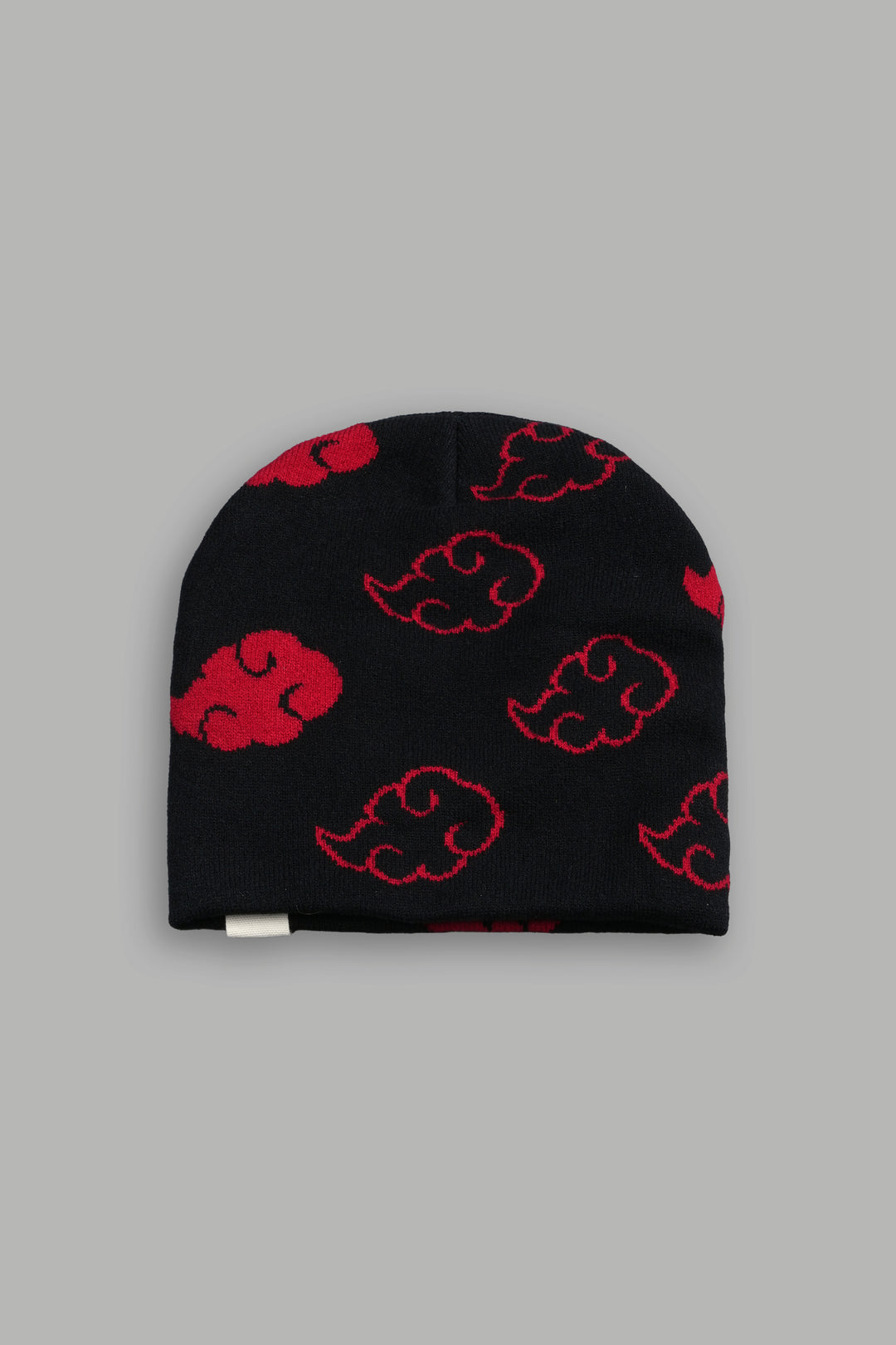 Wolf Clouds Cap Beanie in Black/Red
