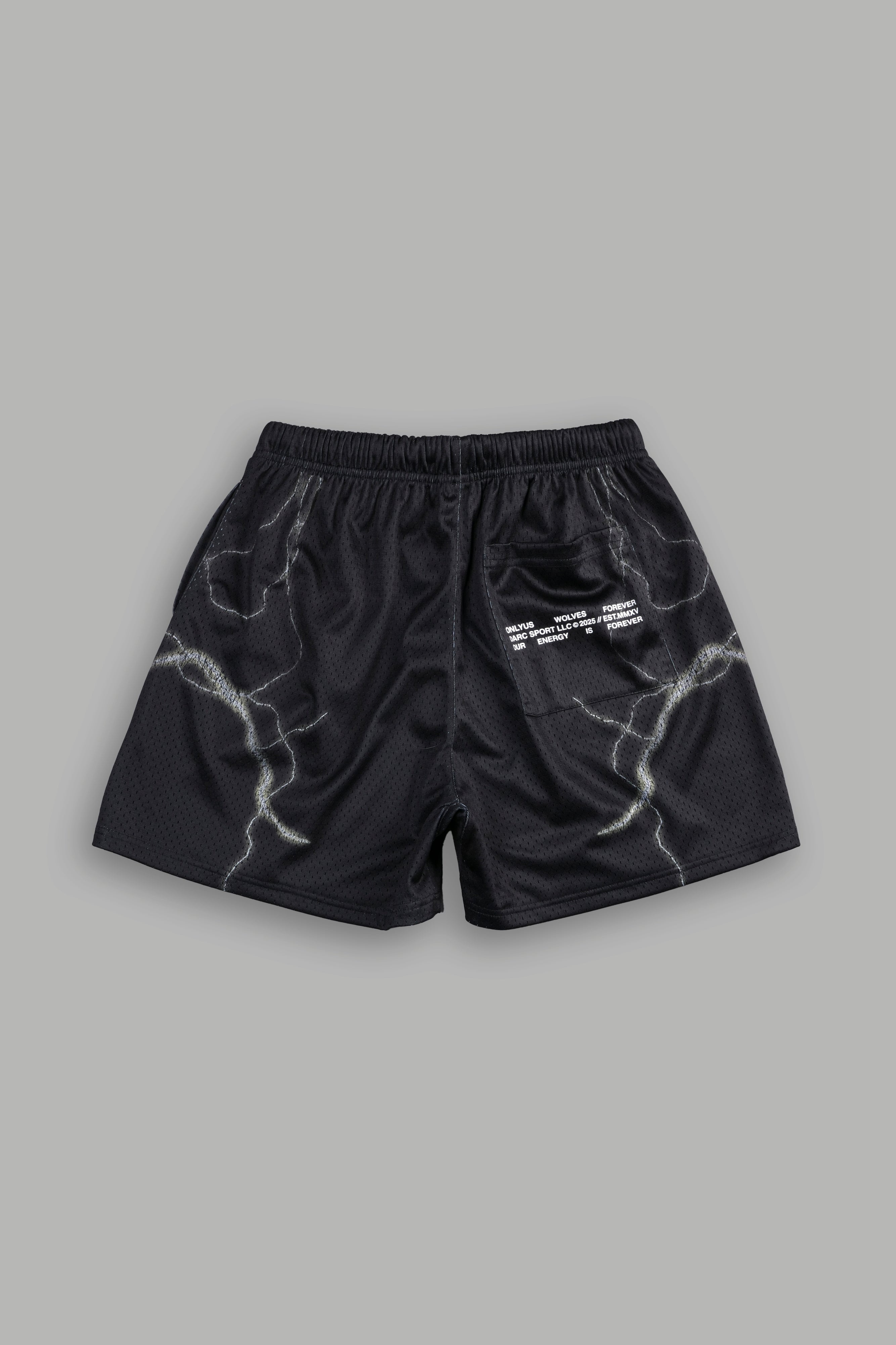 Broly VS Gogeta Mesh Shorts in Black