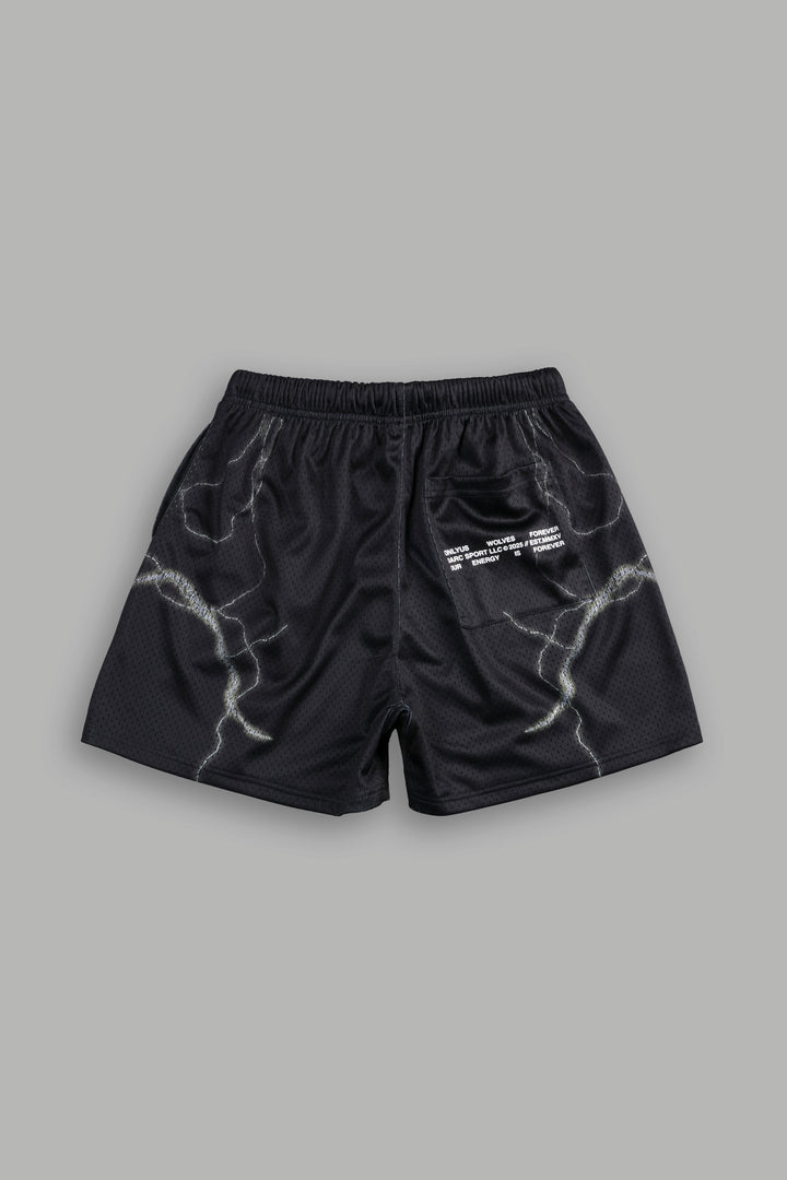 Broly VS Gogeta Mesh Shorts in Black