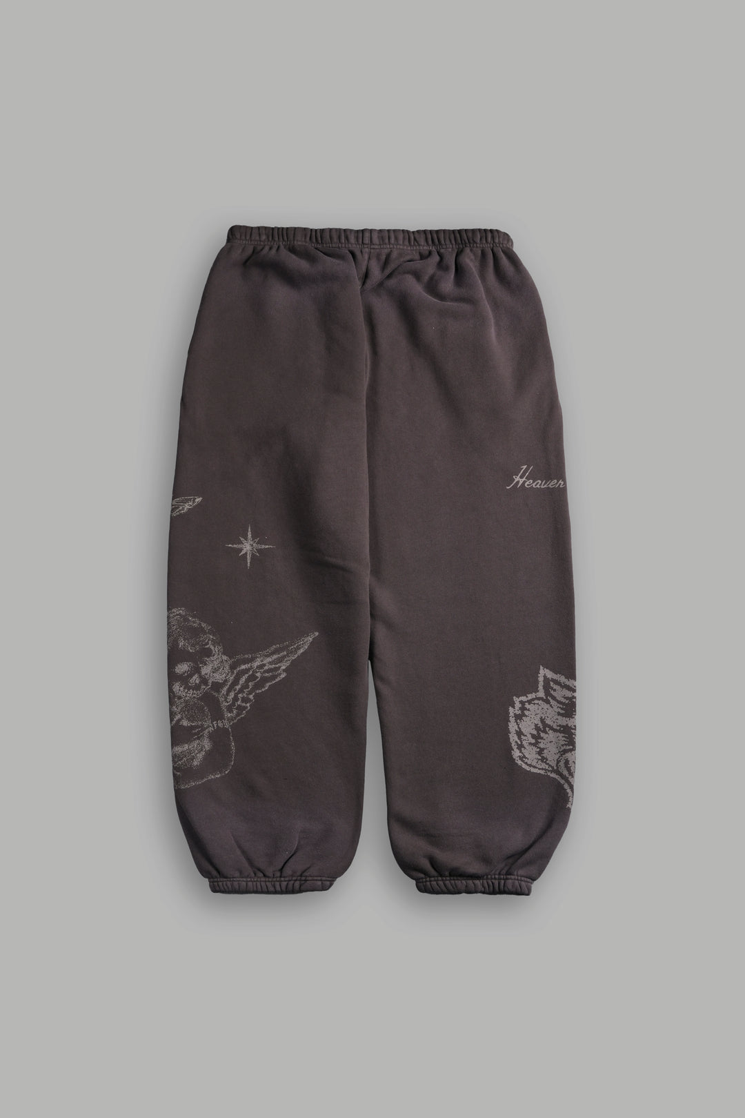 Sacred Flash Lightweight Lounger Sweat Pants in Darc Brown Drift Wash
