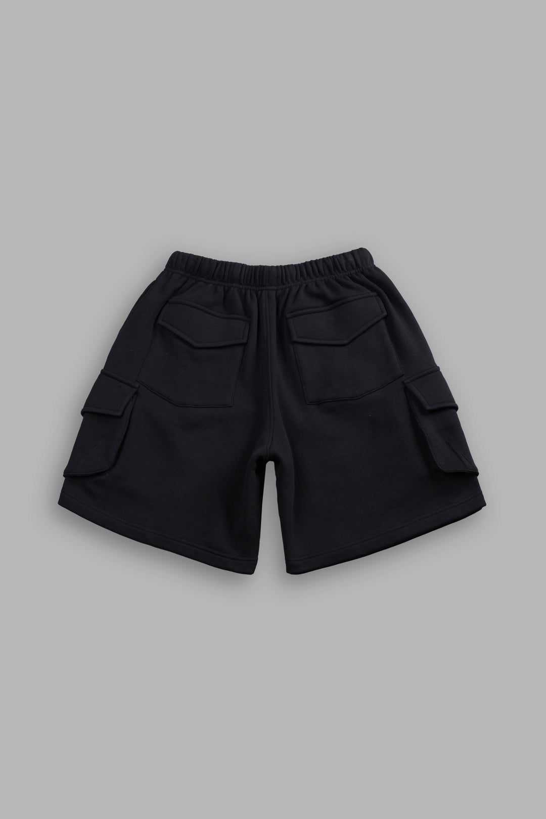 La Ca Frvr Cornell Cargo Sweat Shorts in Black