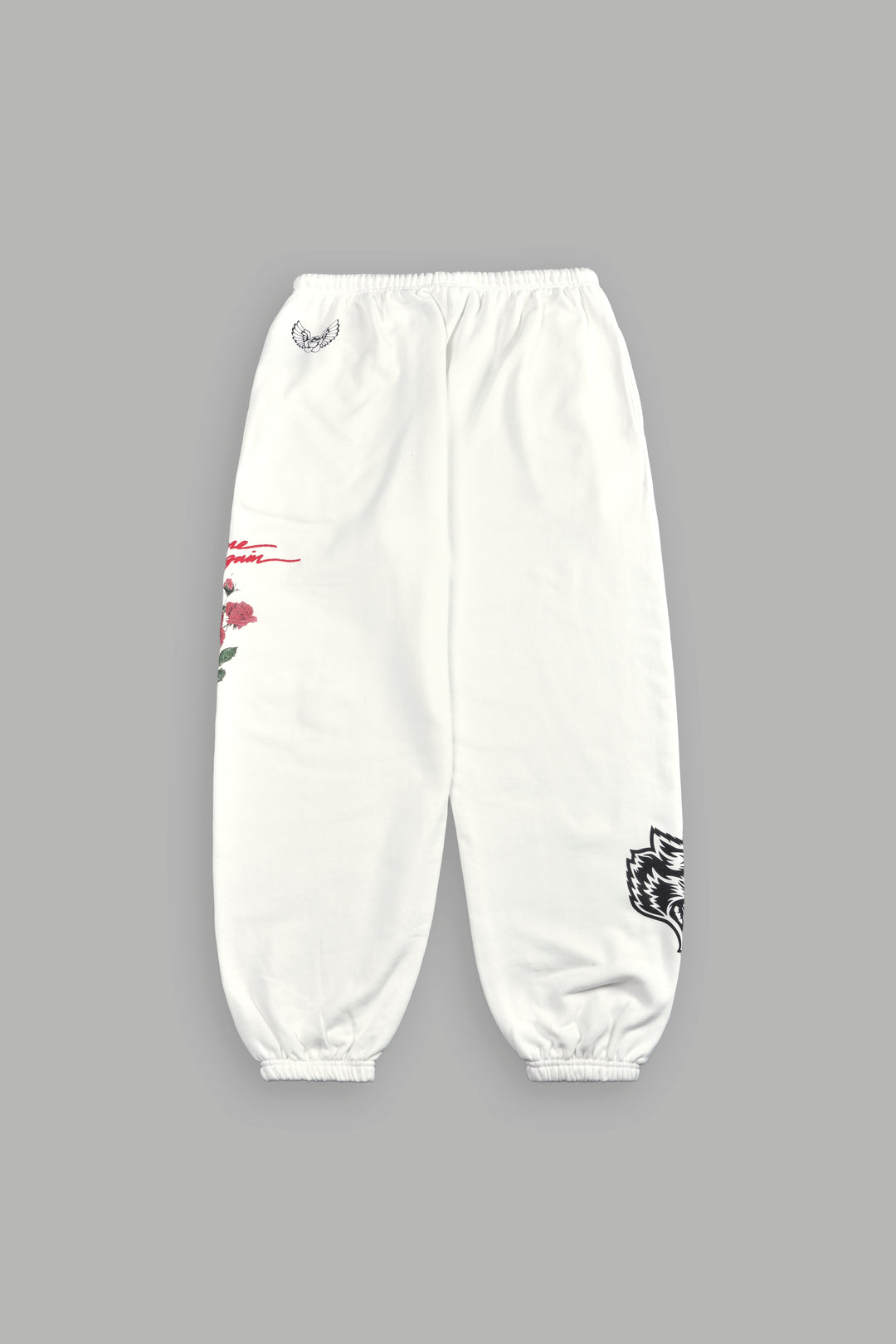 Sin Again Unisex Lightweight Lounger Sweat Pants in Cream