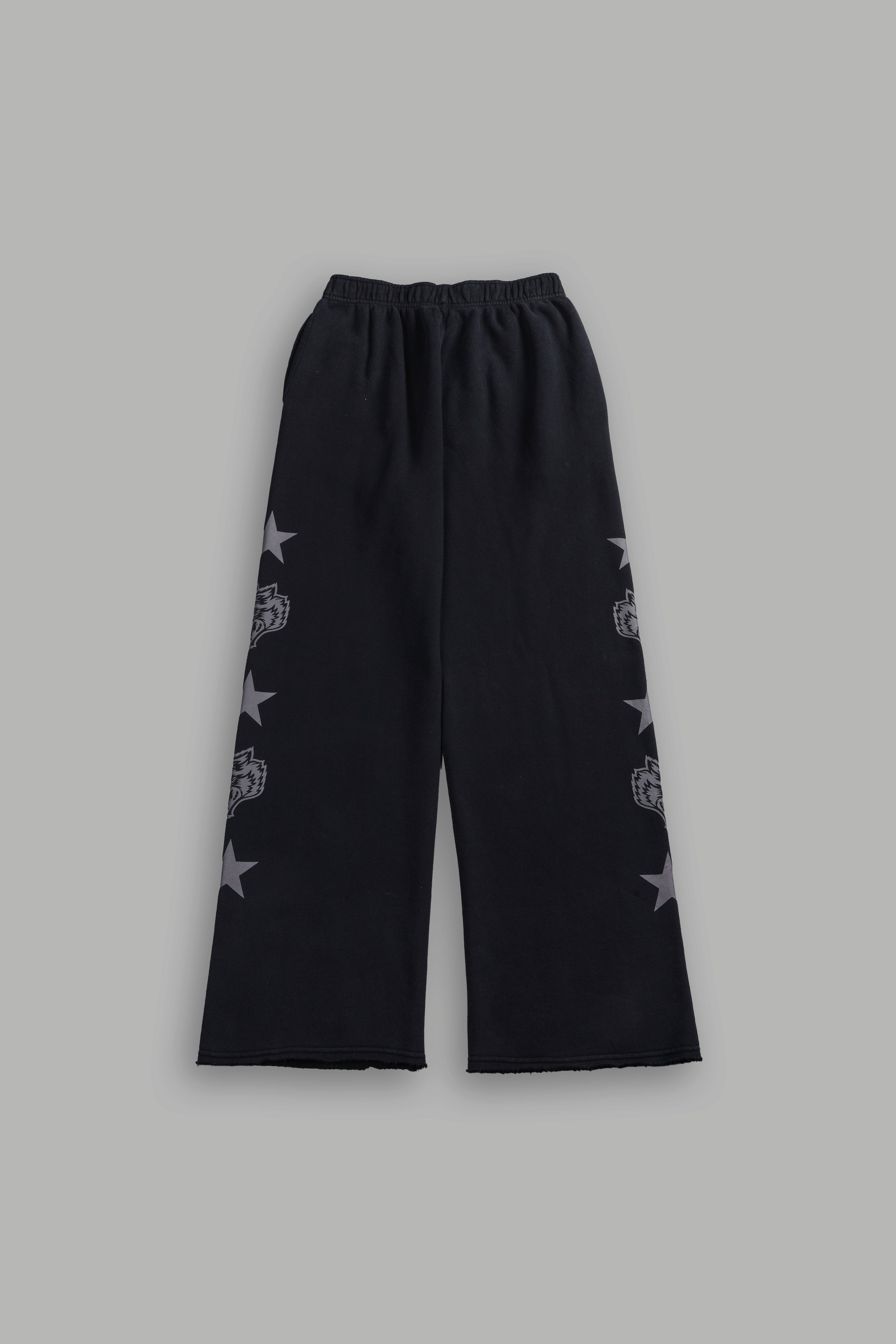Wolf Star Couture Sweats in Black Drift Wash