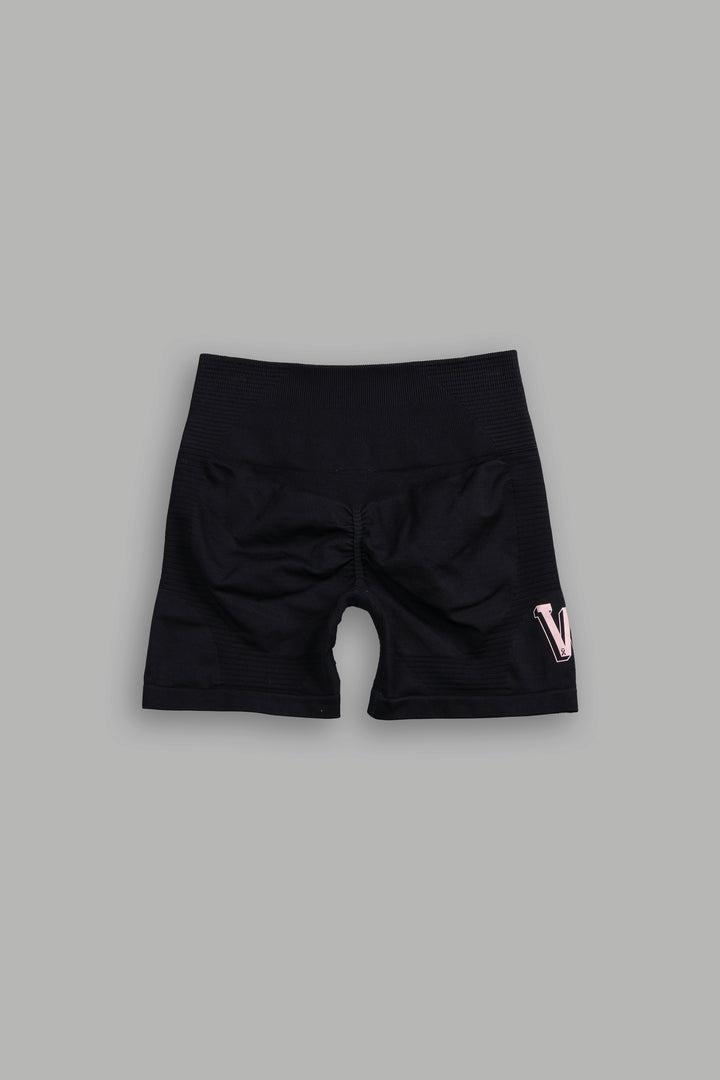 Keep On Fighting Everson Seamless "Valencourt" Shorts in Black