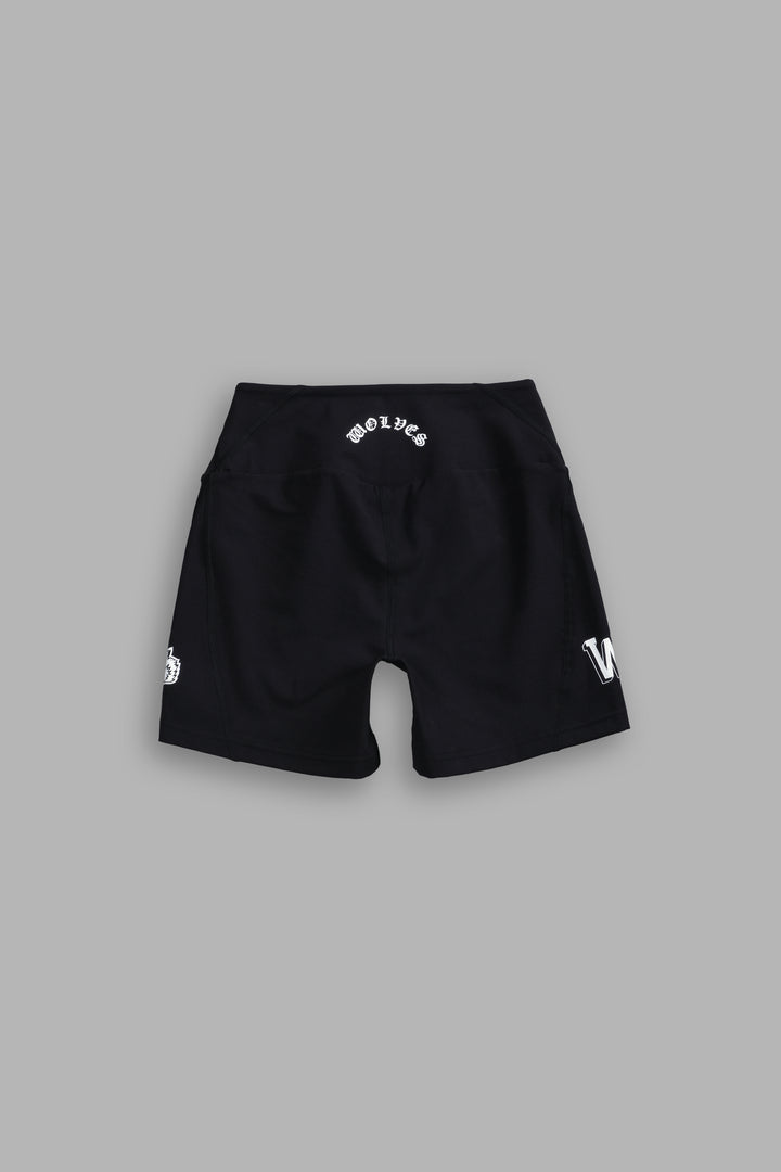 Our Stamp "Alexa" Energy Shorts in Black