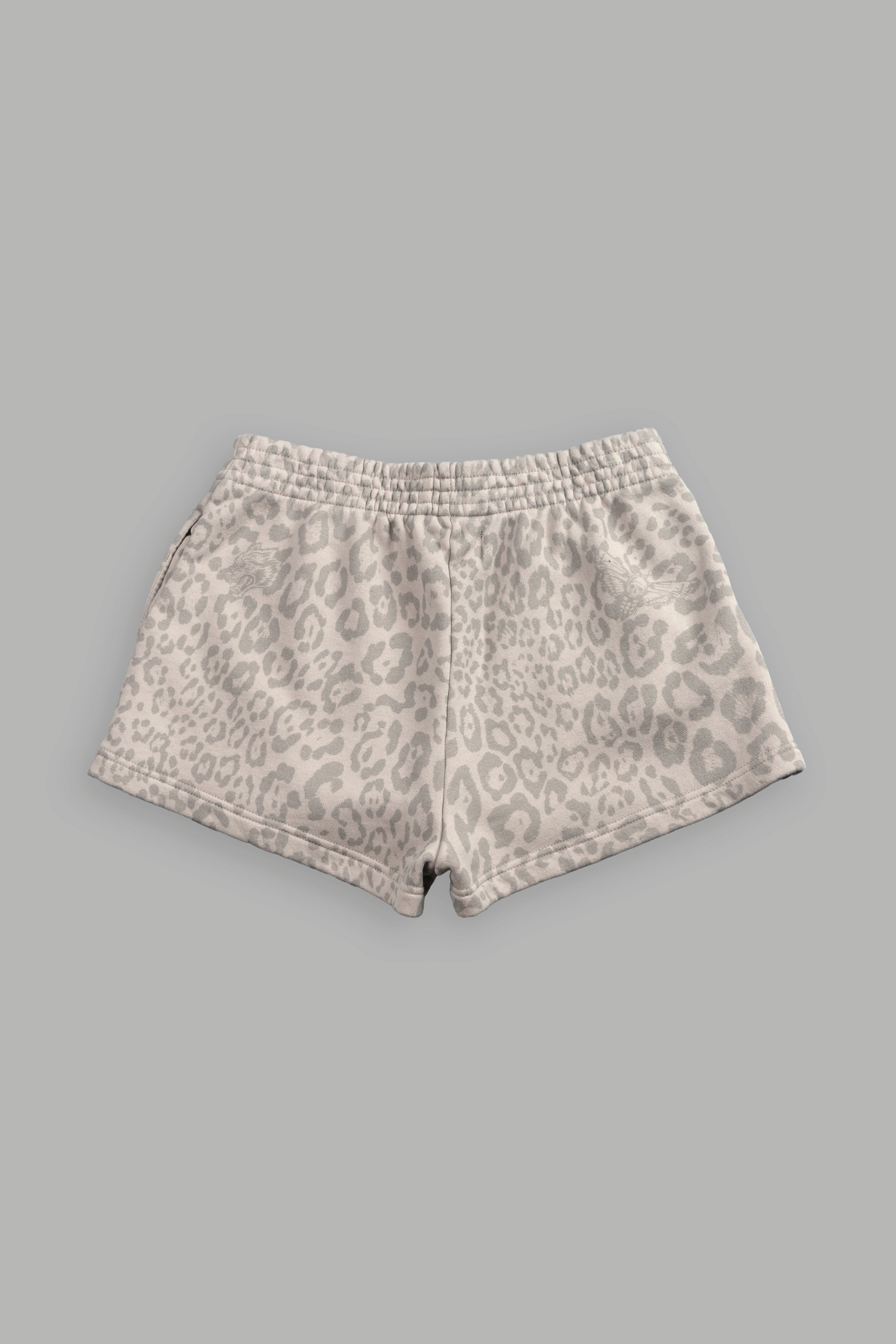 Dual Ellie Sweat Shorts in Clay Leopard