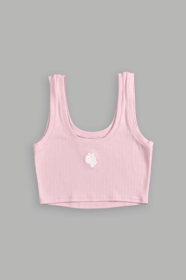 Chopper Classic Ribbed Tank in Pink Dust