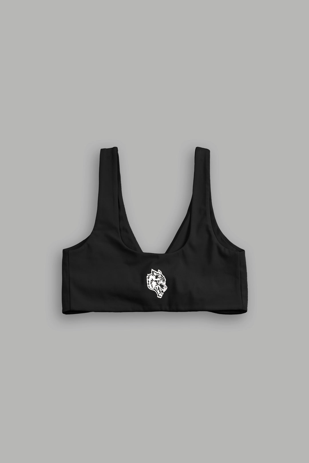Single Wolf "Twist" Energy Bra in Black