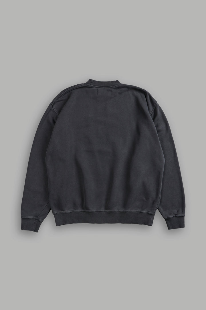Loyalty London Unisex Crewneck in Wolf Gray/Orange