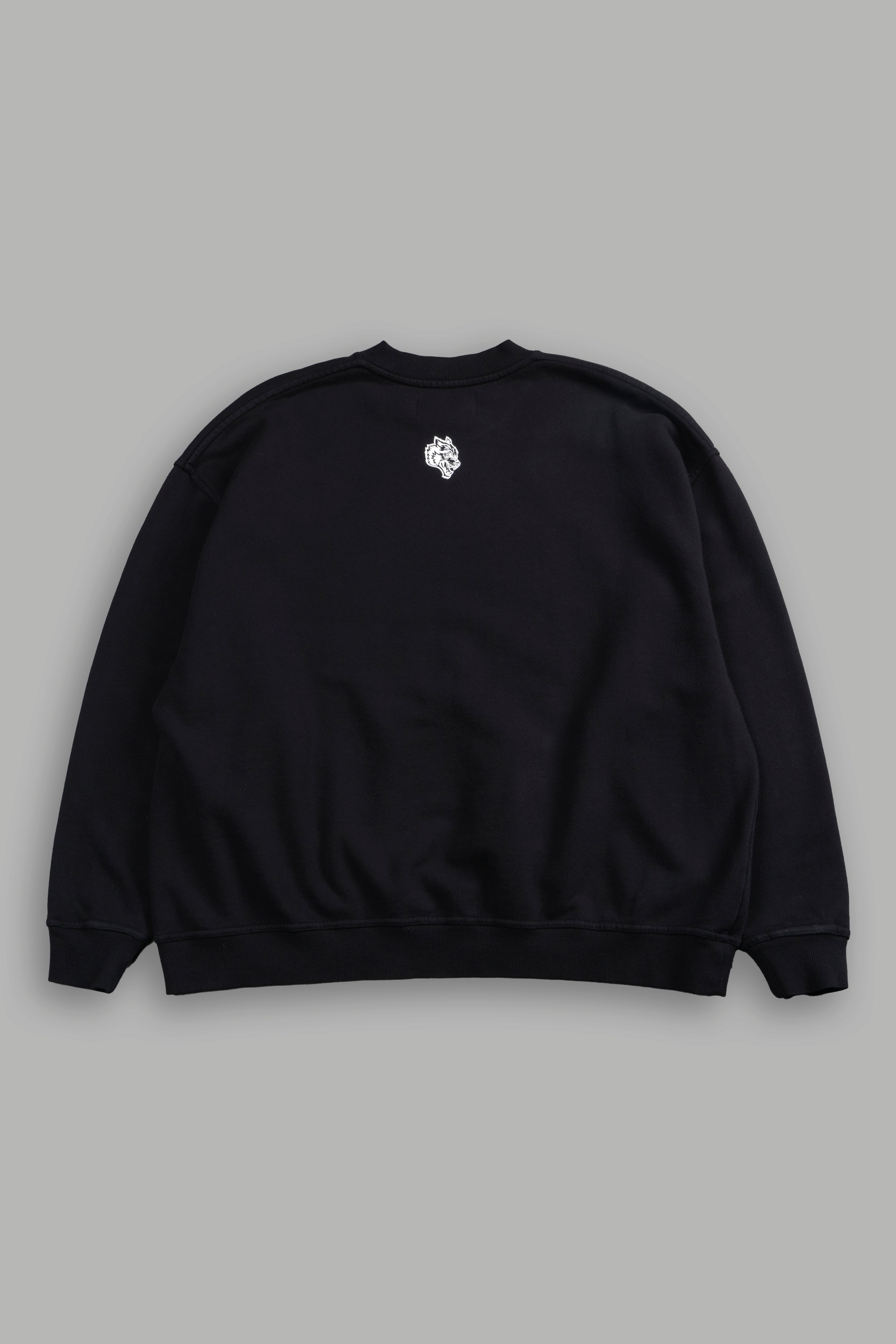 Darc Sport MMXV Grunge Oversized London Unisex Crewneck in Black