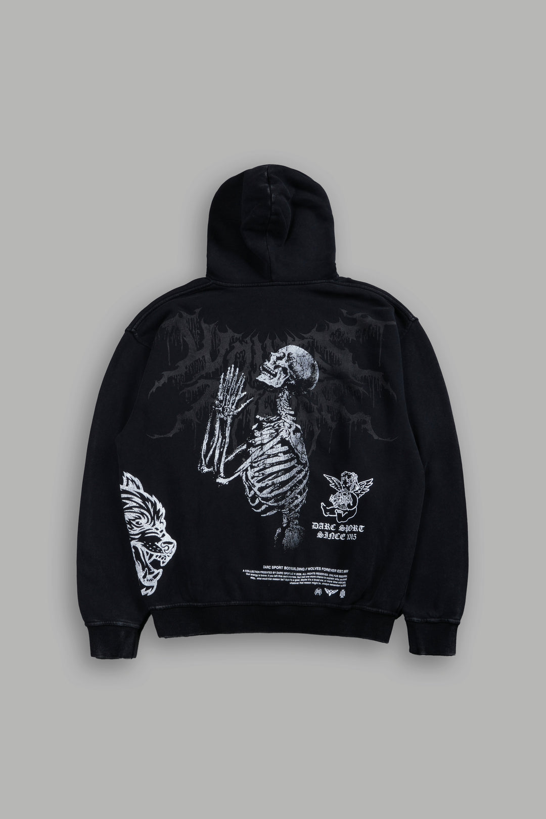 No Weapon Hesh Pierce Hoodie in Black